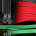 BitFenix Alchemy 4-Pin ATX12V Extension 45cm - sleeved green/black