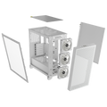 Corsair 3000D RGB Tempered Glass Mid-Tower - White