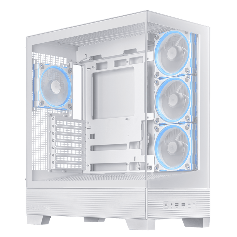 Asus A31 PLUS TG ARGB Mid Tower Case - White
