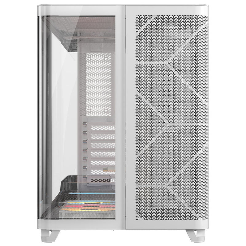 Corsair AIR 5400 RS-R ARGB Triple Chamber Mid-Tower PC Case - White