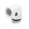 Bitspower G1/4" Deluxe White Rotary 90-Degree IG1/4" Extender (Compact Version)