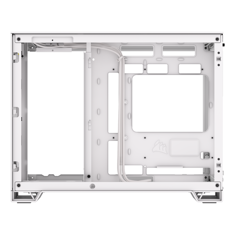 Corsair 2500D AIRFLOW Micro ATX Dual Chamber PC Case – White CC-9011264-WW
