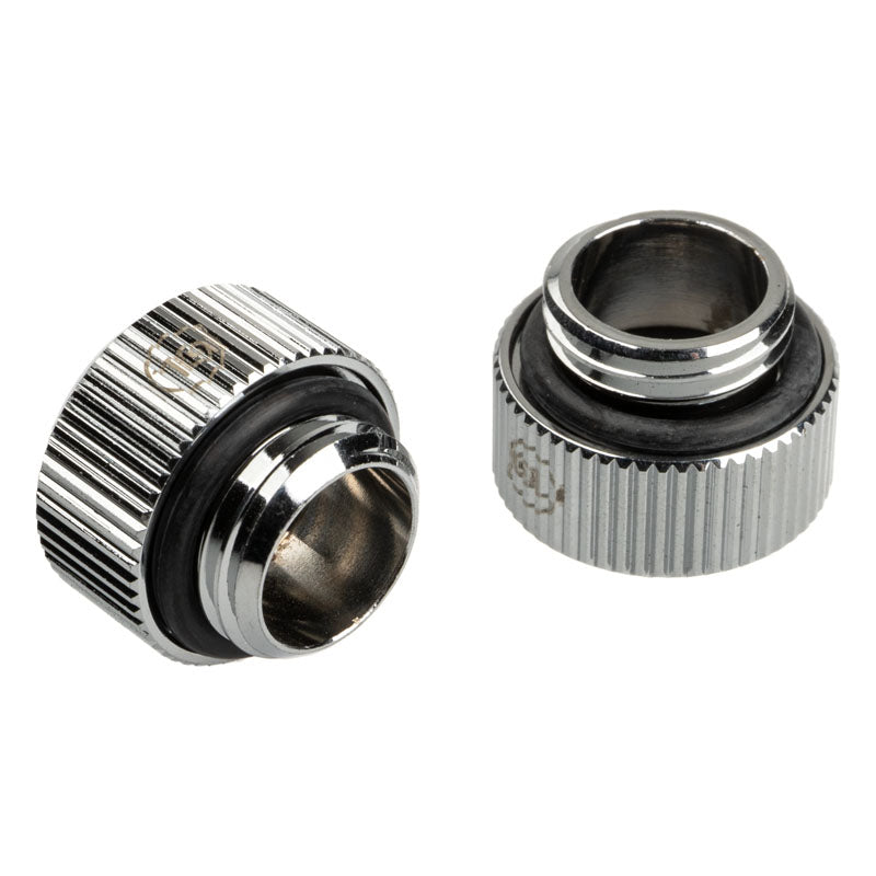 Bitspower Touchaqua 12mm Hard Tubing Fittings - Silver (2 PCS )
