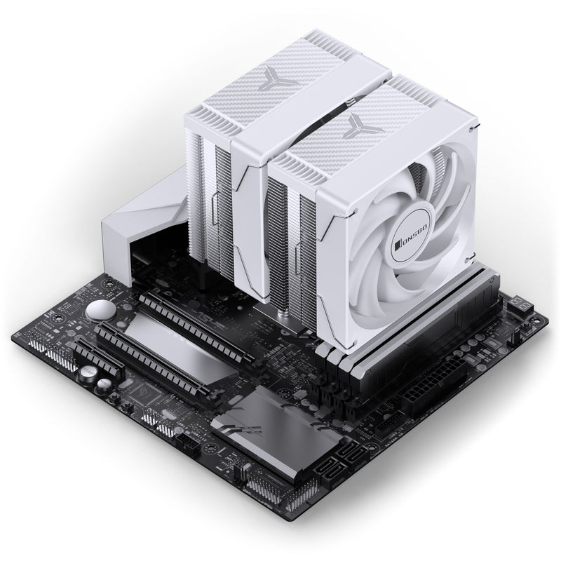 Jonsbo CR-3000E ARGB White Dual Tower CPU Cooler -  120mm