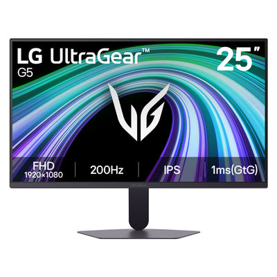 LG UltraGear G5 25G523B-B 25" FHD 200Hz IPS FreeSync/G-Sync Widescreen Gaming Monitor