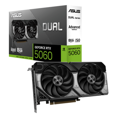 Asus GeForce RTX 5060 Dual OC Advanced 8GB GDDR7 PCI-Express Graphics Card