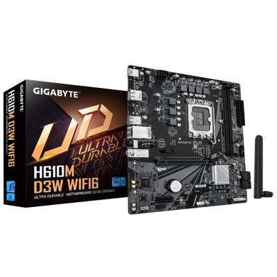 Gigabyte H610M D3W WIFI6 (LGA 1700) DDR5 Micro-ATX Motherboard