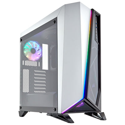 B Grade Corsair Carbide SPEC-OMEGA RGB Mid-Tower Case - White (CC-9011141-WW)