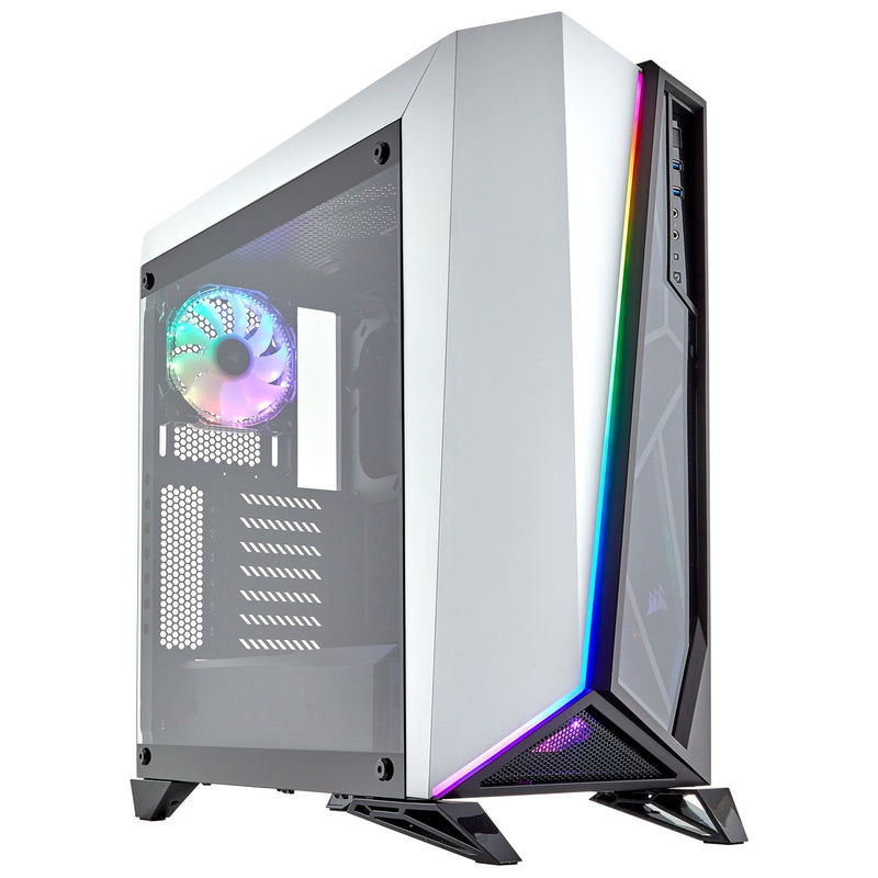 B Grade Corsair Carbide SPEC-OMEGA RGB Mid-Tower Case - White (CC-9011141-WW)