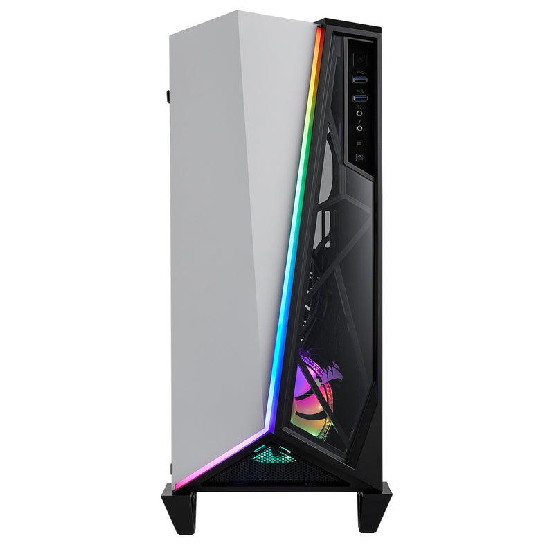 B Grade Corsair Carbide SPEC-OMEGA RGB Mid-Tower Case - White (CC-9011141-WW)