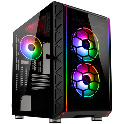 B Grade Kolink Citadel Glass SE ARGB Micro-ATX Gaming Case - Black