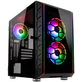B Grade Kolink Citadel Glass SE ARGB Micro-ATX Gaming Case - Black