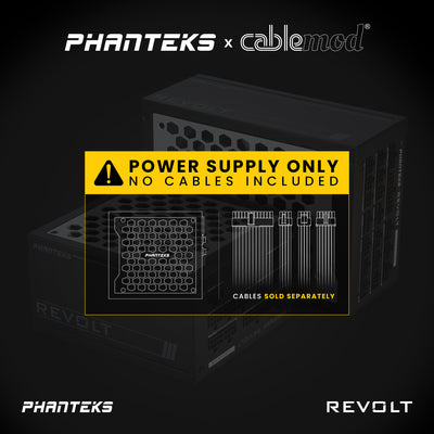 B Grade Phanteks Revolt 1600W ATX 3.0 PCIe 5.0 80 Plus Titanium Modular Power Supply