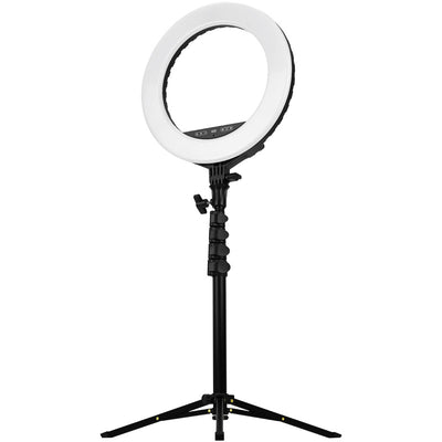 B Grade Streamplify LIGHT 14" Ring Light, 100 - 240V, White LED - Black