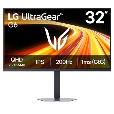 LG UltraGear G6 32G620B-B 32" 2560x1440 QHD 200Hz IPS FreeSync/G-Sync Widescreen Gaming Monitor