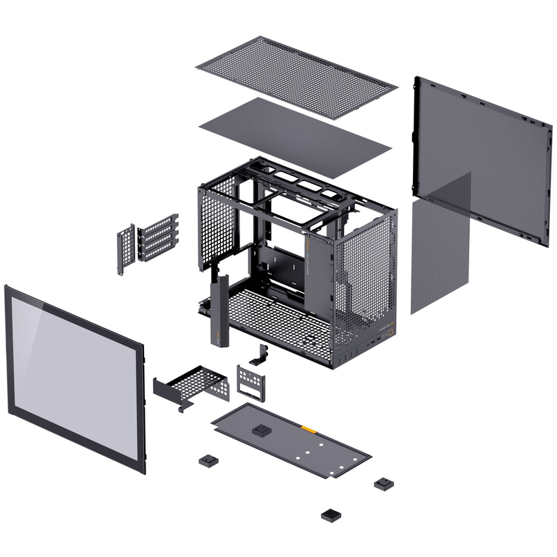 Jonsbo D32 PRO Tempered Glass mATX, Mini Case - Black