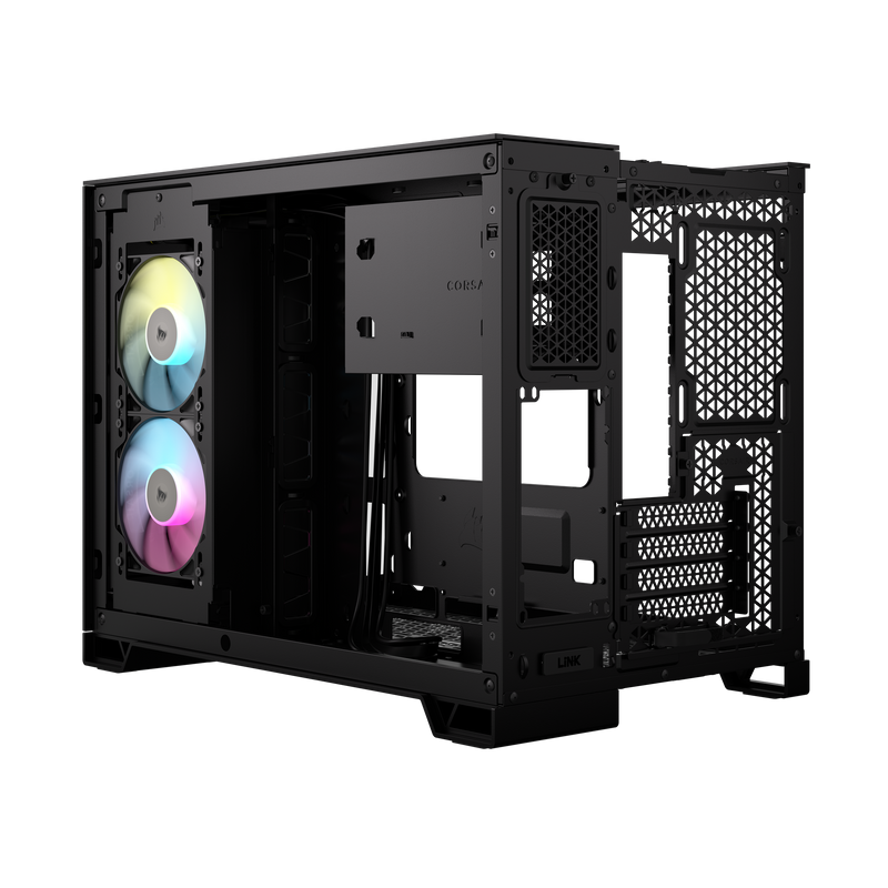 Corsair iCUE LINK 2500X RGB Micro ATX Dual Chamber PC Case - Black CC-9011267-WW