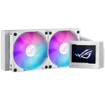ASUS ROG Ryujin III 240 ARGB Performance AIO CPU Liquid Cooler with OLED Display White - 240mm