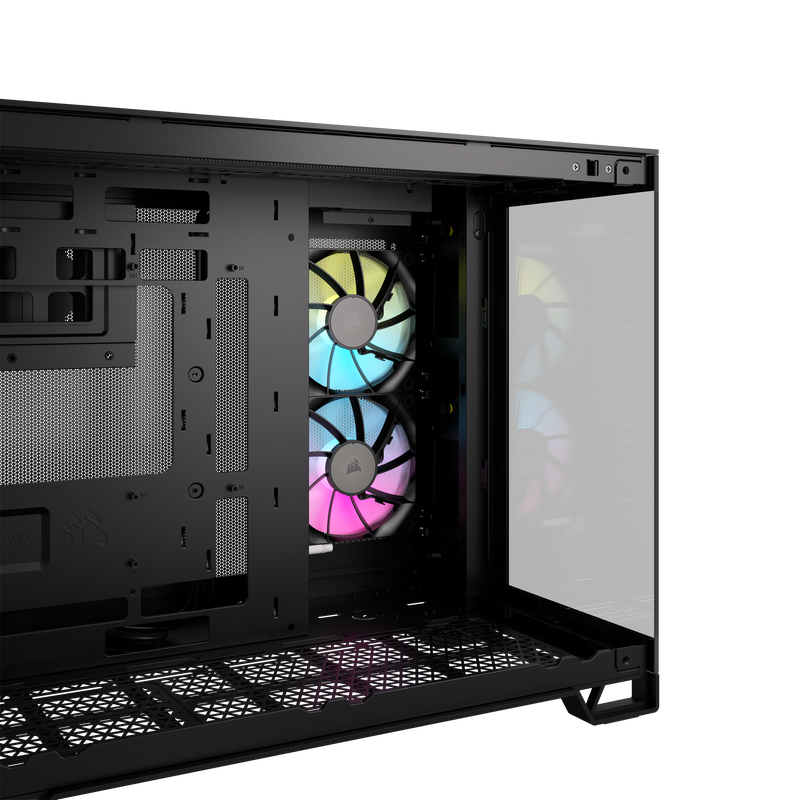Corsair iCUE LINK 2500X RGB Micro ATX Dual Chamber PC Case - Black CC-9011267-WW