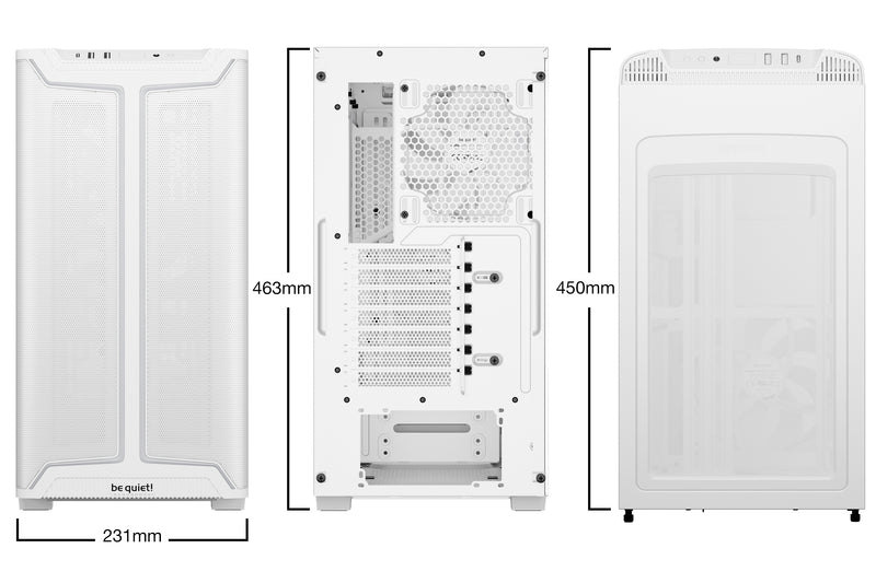 Be Quiet! Pure Base 501 DX Mid Tower Case - White
