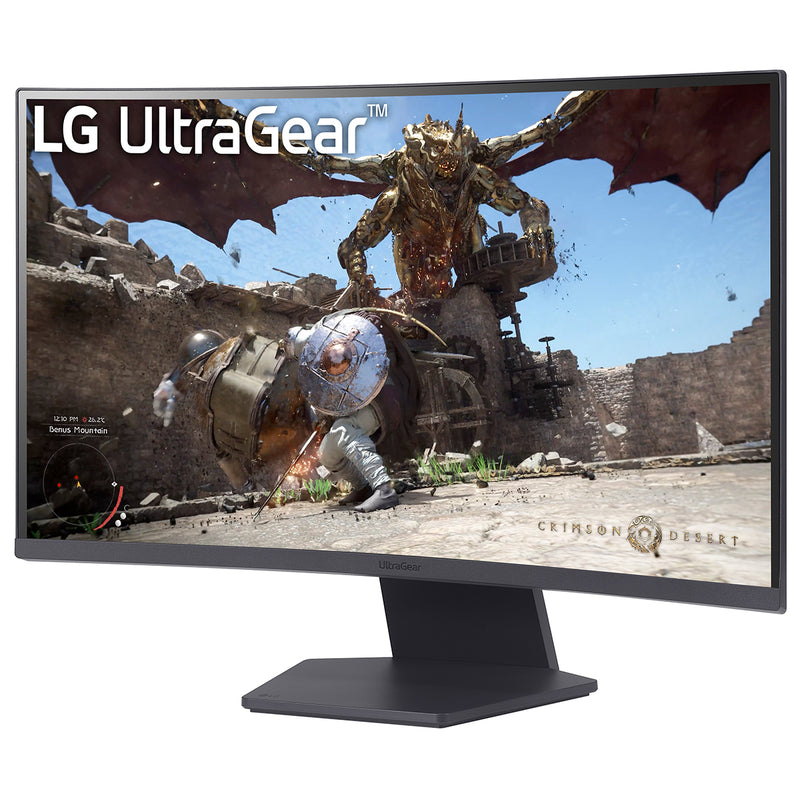 LG 27" 27GS60QC-B 2560x1440 VA 180Hz 1ms A-Sync HDR10 Curved Widescreen Gaming Monitor