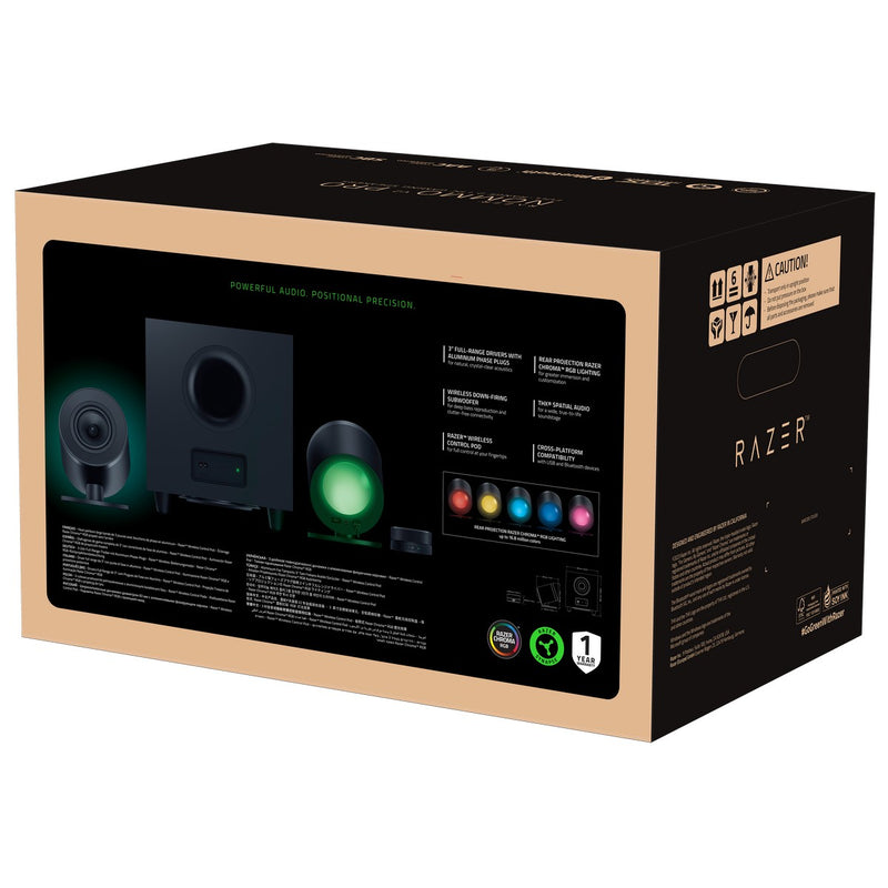 B Grade Razer Nommo V2 Pro 2.1 Gaming THX Speakers (RZ05-04740100-R3G1)