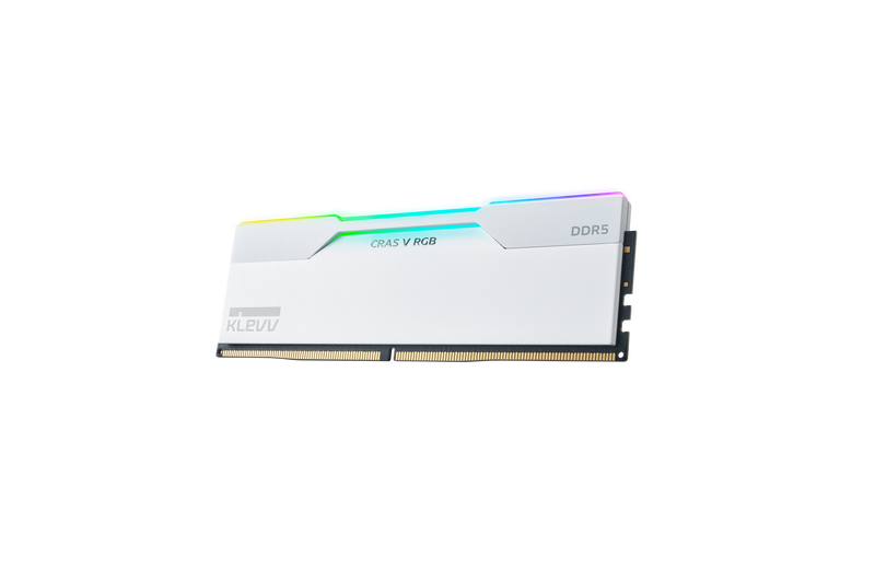 KLEVV CRAS V RGB EXPO 32GB (2x16GB) 6000MHz C30 DDR5 Dual Channel Kit - White