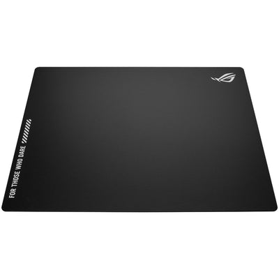 ASUS ROG Moonstone Ace L Glass Gaming Mouse Pad, Ultra-smooth Surface, Noise-Reducing - Black (90MP03L0-BPUA00)