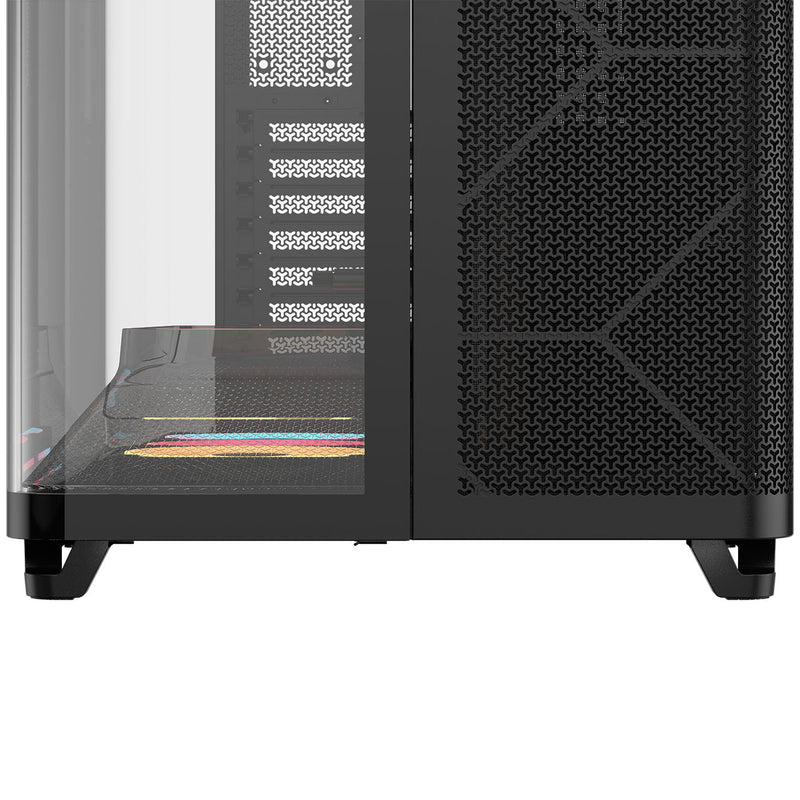 Corsair AIR 5400 LX-R RGB iCUE LINK Triple Chamber Mid-Tower PC Case - Black