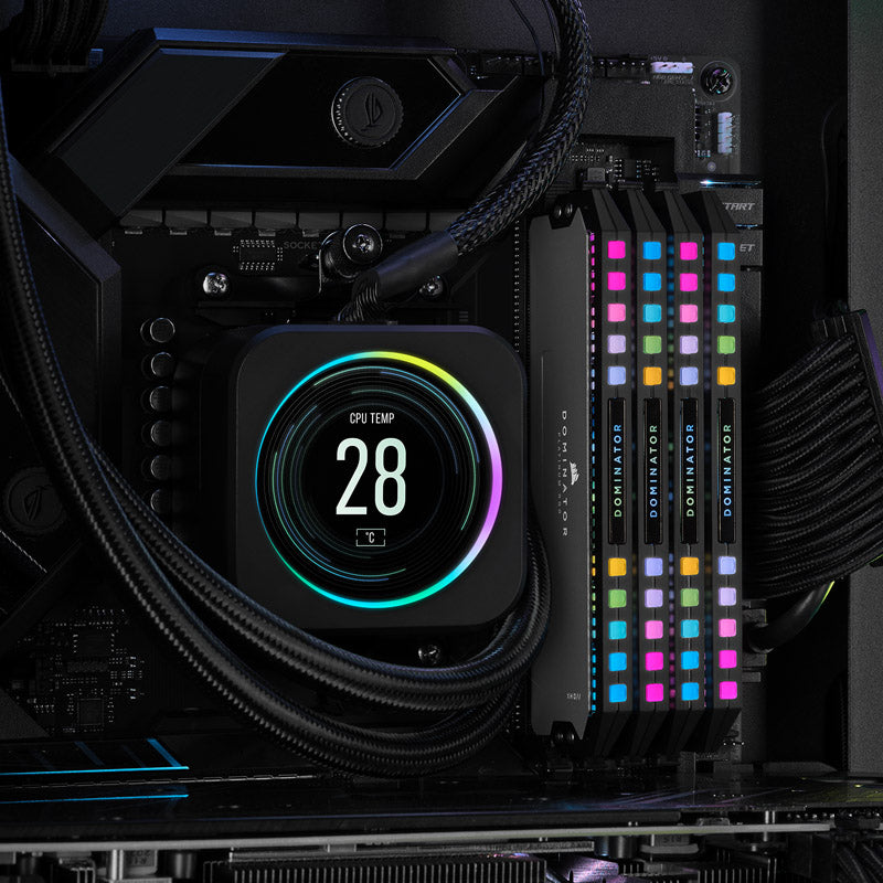Corsair Dominator Platinum RGB EXPO 64GB (2X32GB) DDR5 PC5-48000C30 6000MHz Dual Channel Kit