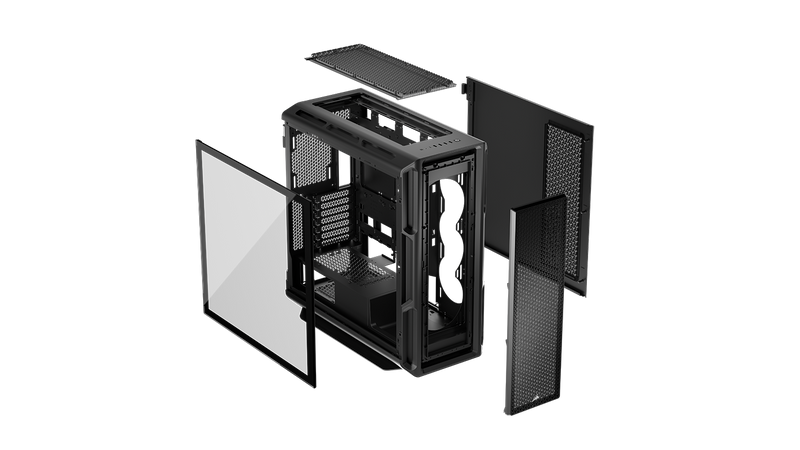 Corsair 5000T Mid-Tower PC Case - Black