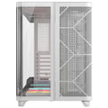 Corsair AIR 5400 LX-R RGB iCUE LINK Triple Chamber Mid-Tower PC Case - White