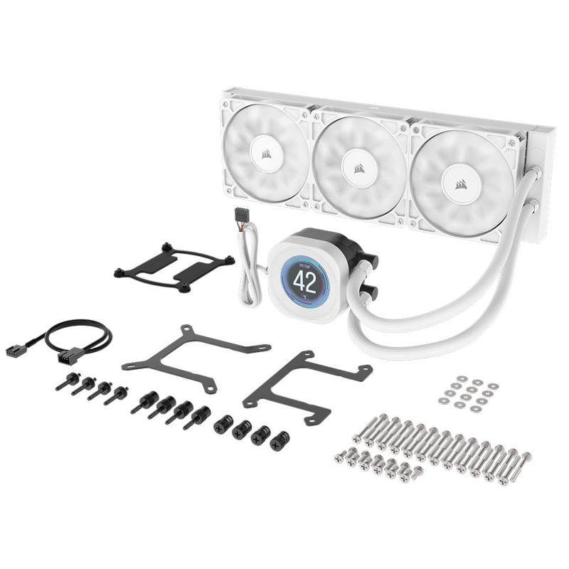 Corsair NAUTILUS 360 RS LCD White All In One CPU Cooler - 360mm