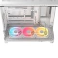 Corsair AIR 5400 LX-R RGB iCUE LINK Triple Chamber Mid-Tower PC Case - White