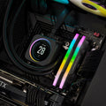 Corsair Vengeance XMP RGB 32GB (2X16GB) DDR5 PC5-51200C36 6400MHz Dual Channel Kit - Black