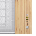 Corsair 2500X Micro ATX Dual Chamber PC Case, White/Bamboo (CC-9011288-WW)