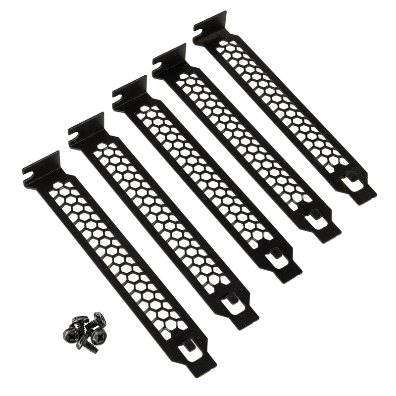 Kolink PCI Black Case Slot Covers - 5 Pack