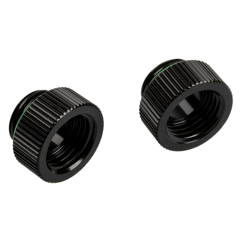 Bitspower Touchaqua Adapter Male to Female G1/4 Black Fitting - 2-pack