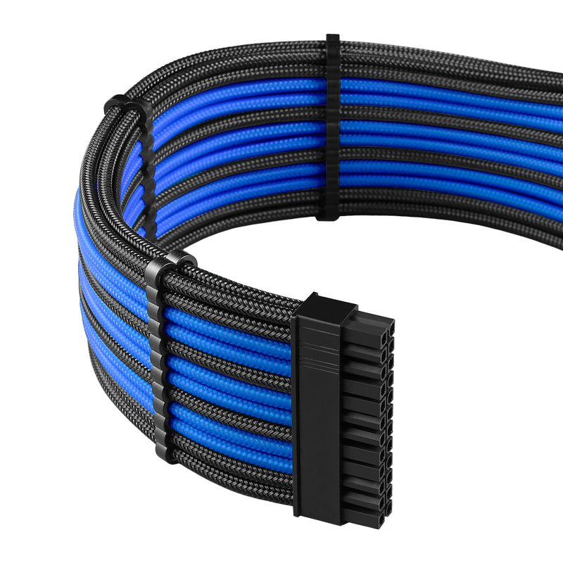 CableMod RT-Series Pro ModMesh Sleeved 12VHPWR Dual Cable Kit for ASUS / Seasonic / Phanteks (Black / Blue)
