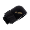 Alphacool 90 Degree Angled Rotary Fitting -  Deep Black