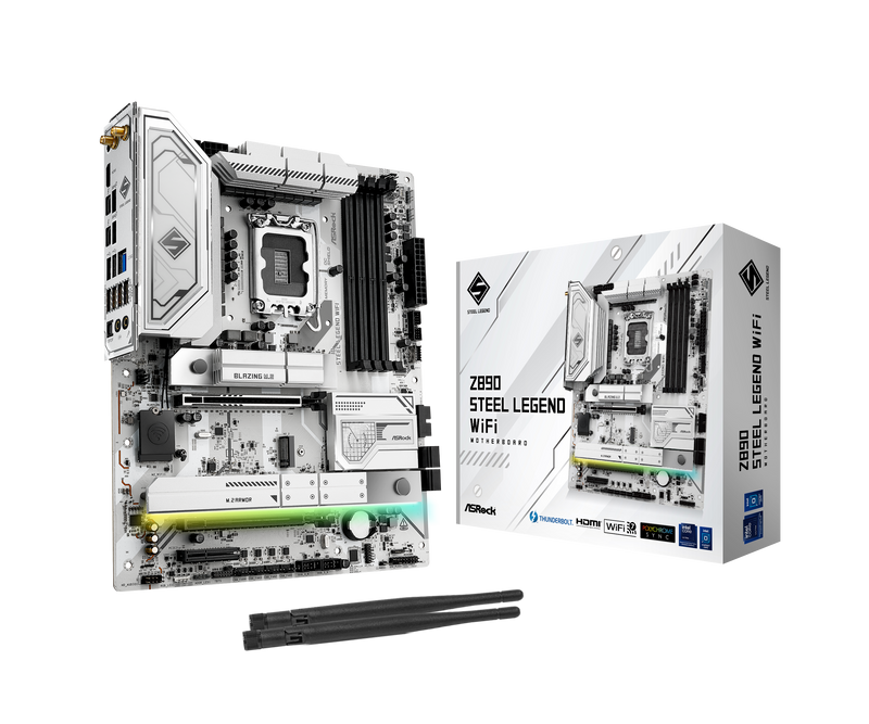 Asrock Z890 Steel Legend WIFI (LGA 1851) DDR5 ATX Motherboard