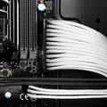 BitFenix Alchemy Molex to 3x 3-Pin Adapter 20cm - sleeved white/white