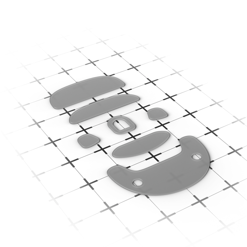 Endgame Gear OP1 Mouse Skates, 100% PTFE, Milky White