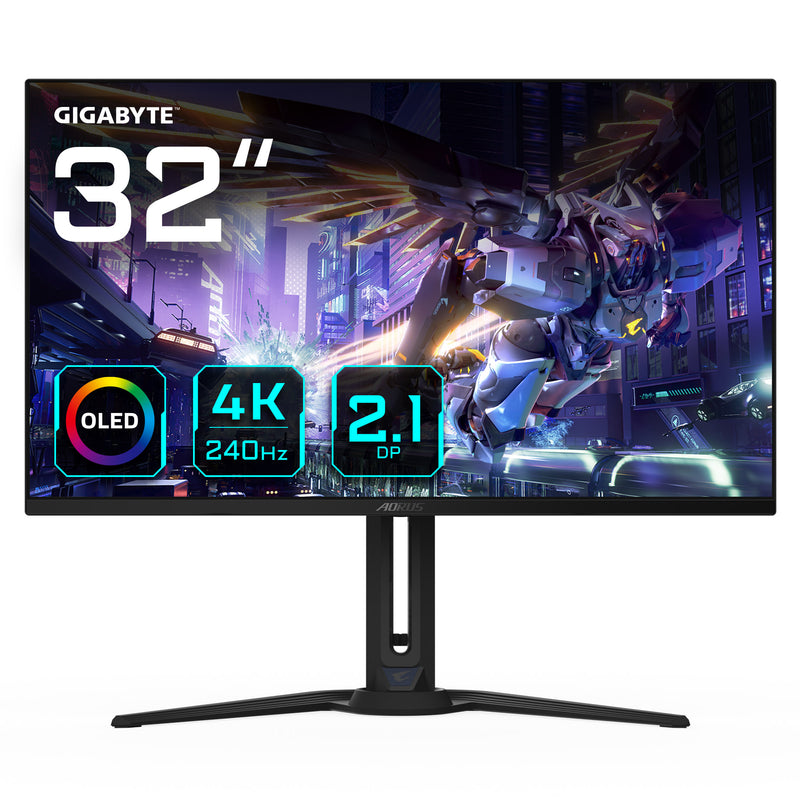 Gigabyte 32" FO32U2P 3840x2160 OLED 240Hz 0.03ms FreeSync Widescreen Gaming Monitor