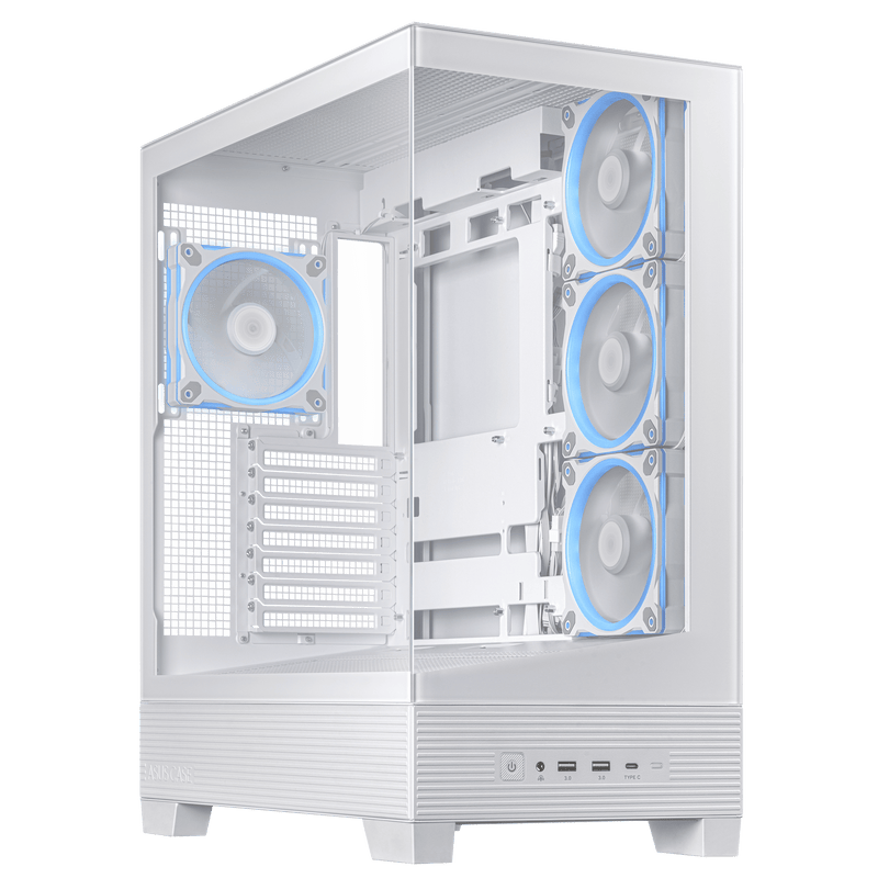 Asus A31 PLUS TG ARGB Mid Tower Case - White