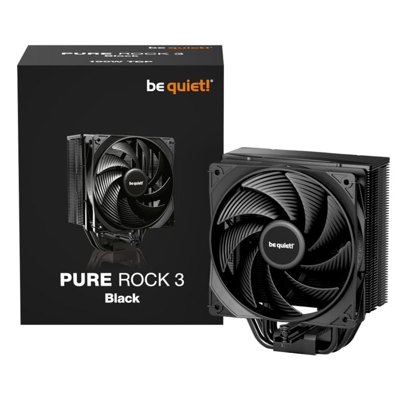 be quiet Pure Rock 3 Black CPU Cooler - 120mm