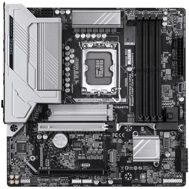Gigabyte B860M GAMING X WIFI6E (LGA 1851) DDR5 Micro-ATX Motherboard