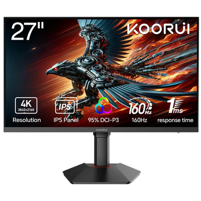 KOORUI 27" G2741L 3840x2160 IPS 160Hz 1ms FreeSync Widescreen Gaming Monitor