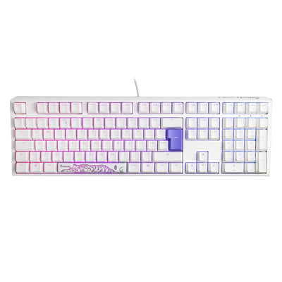 Ducky One 3 Classic Fullsize USB RGB Mechanical Gaming Keyboard Cherry Clear - Pure White UK Layout
