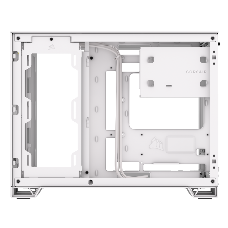 Corsair 2500D AIRFLOW Micro ATX Dual Chamber PC Case – White CC-9011264-WW
